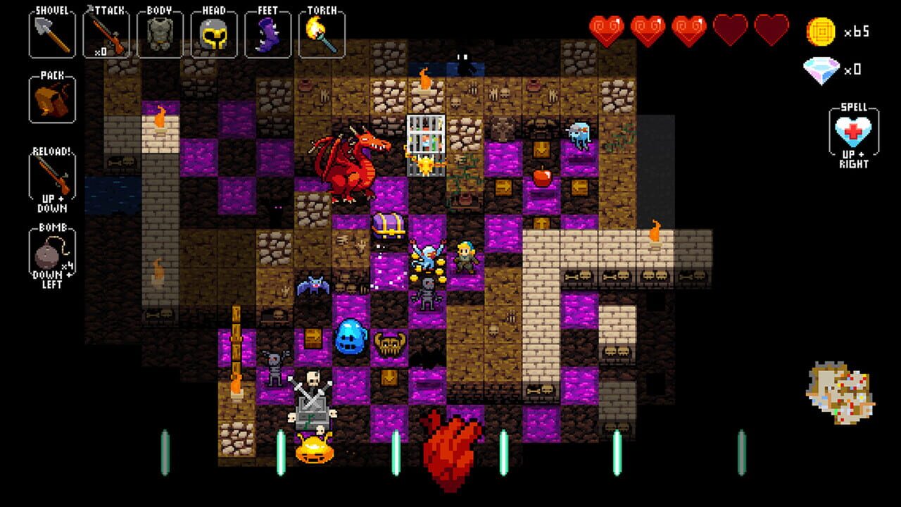 Crypt of the NecroDancer gameplay