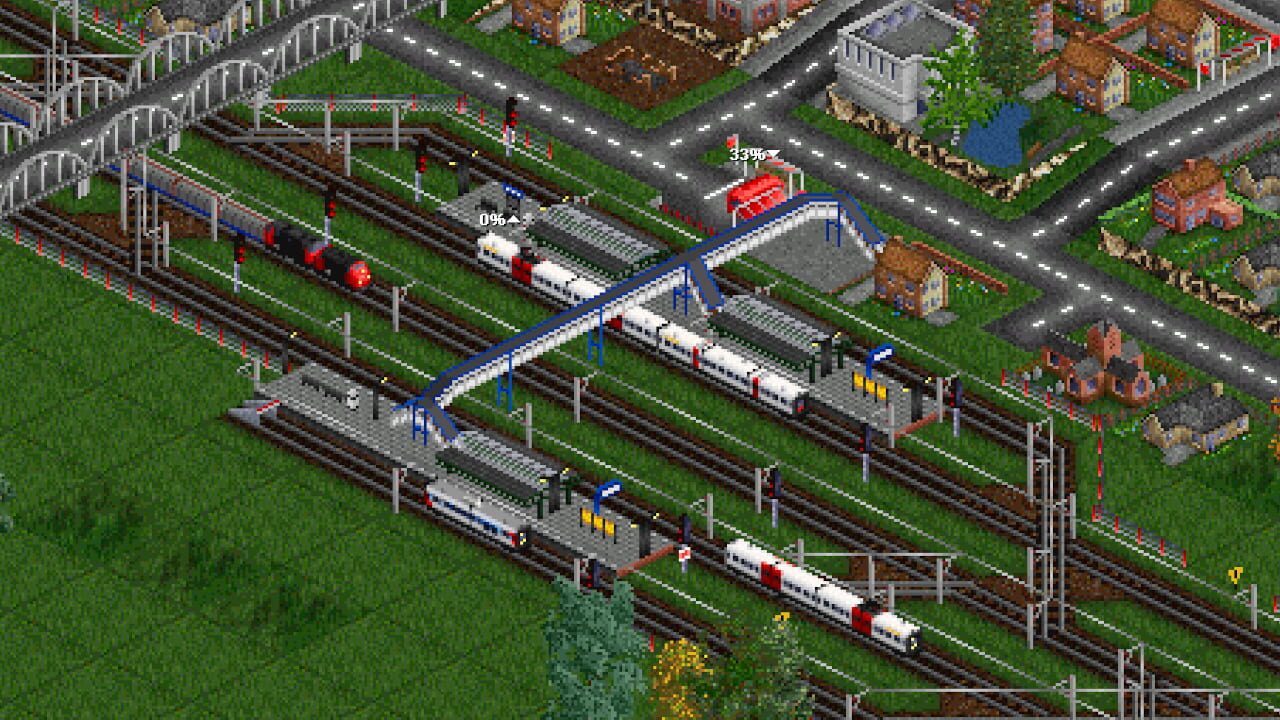 OpenTTD gameplay