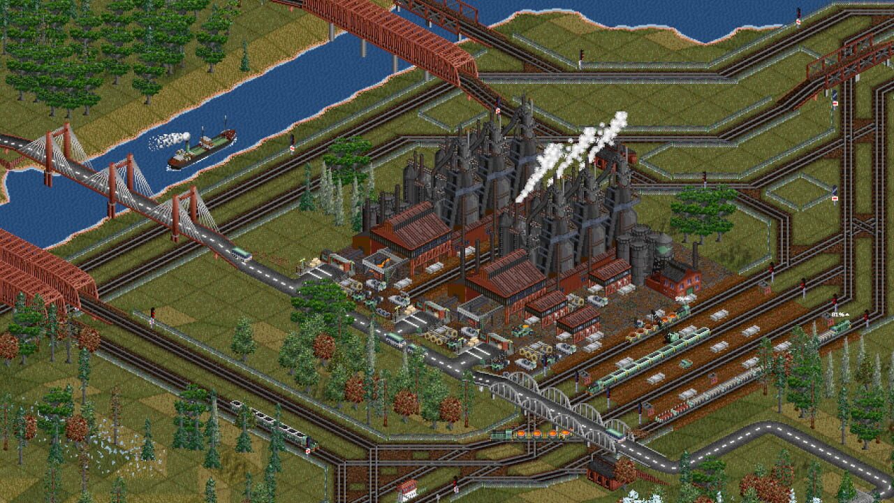 OpenTTD gameplay