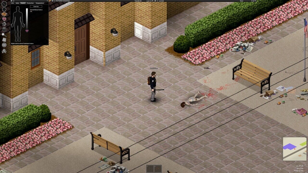 Project Zomboid gameplay